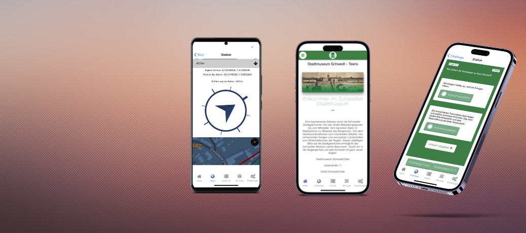 NAVIGATE-Universum App: GPS-Kompass-Navigation und Stationsansicht im Stadtmuseum Schwedt (Oder)